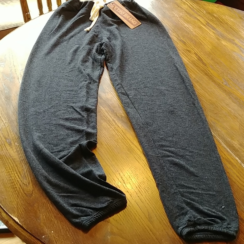NEW CHARCOAL RETRO BRAND TRADITIONAL SWEATPANT